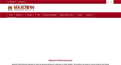 Desktop Screenshot of maxowinpetrochem.com